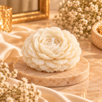 Peony Flower Candle