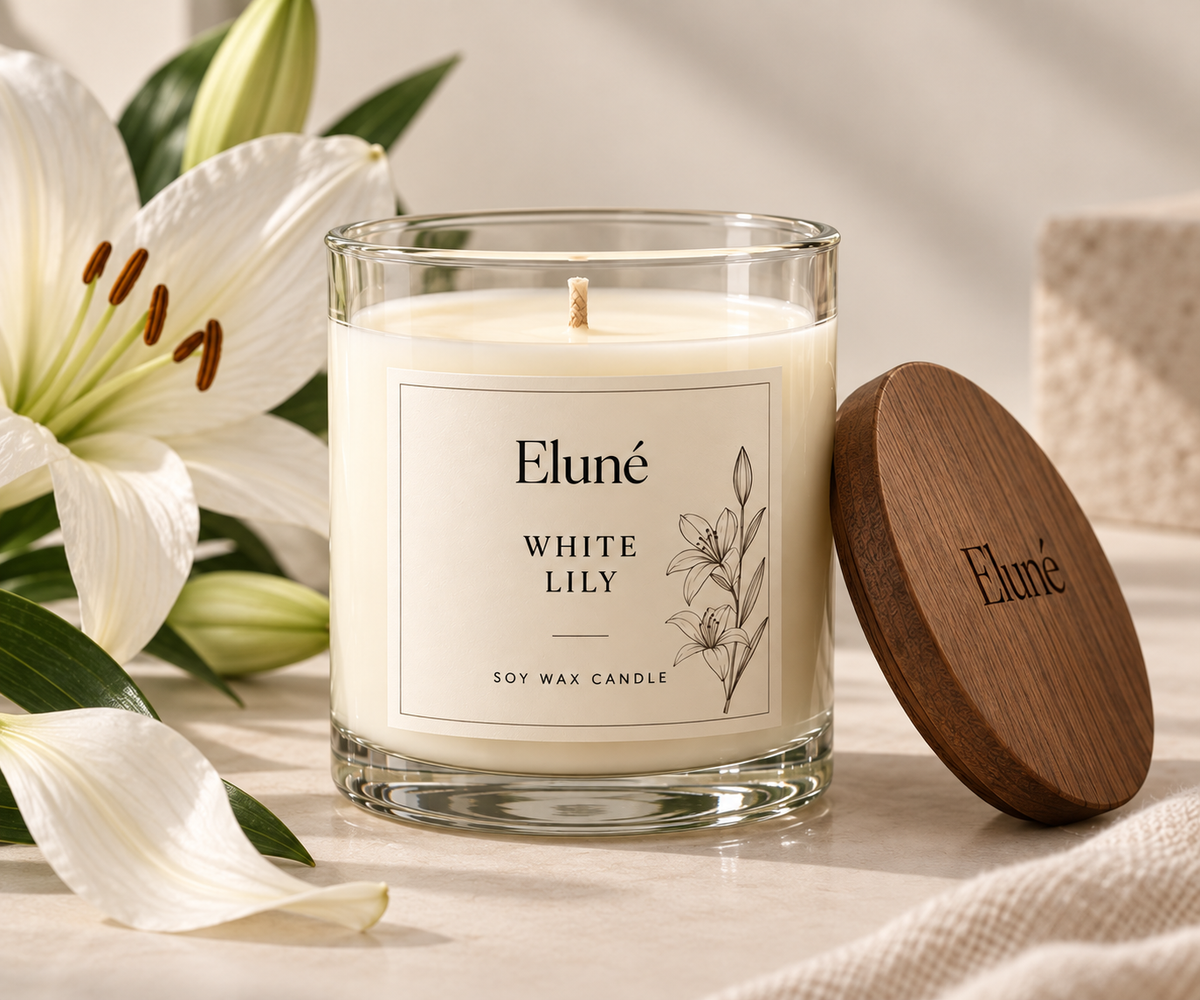White Lily Scented Candle