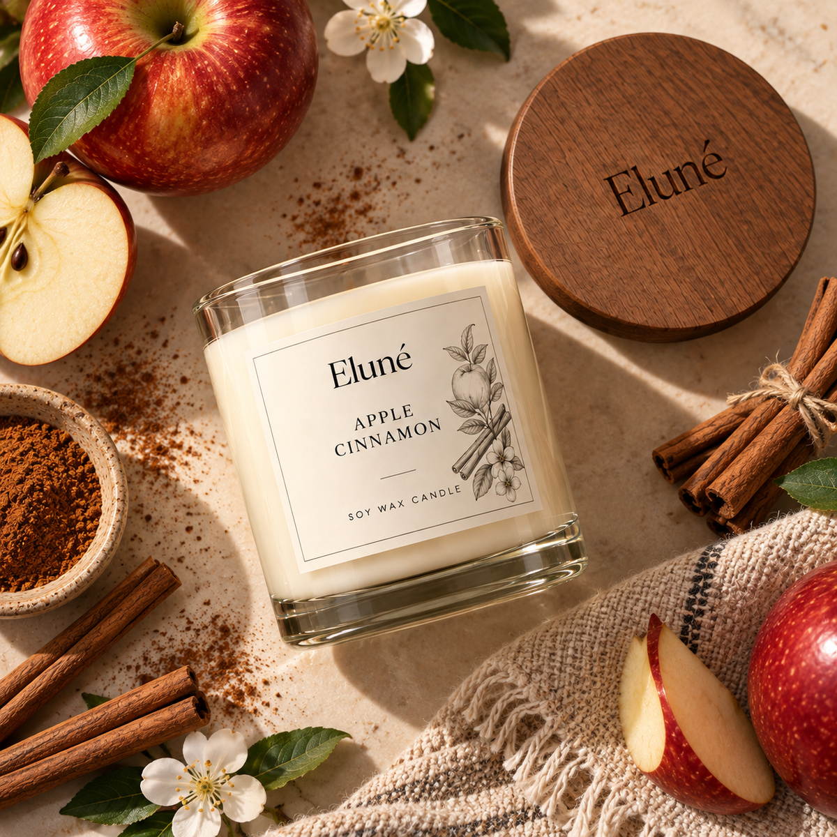 Apple Cinnamon Scented Candle