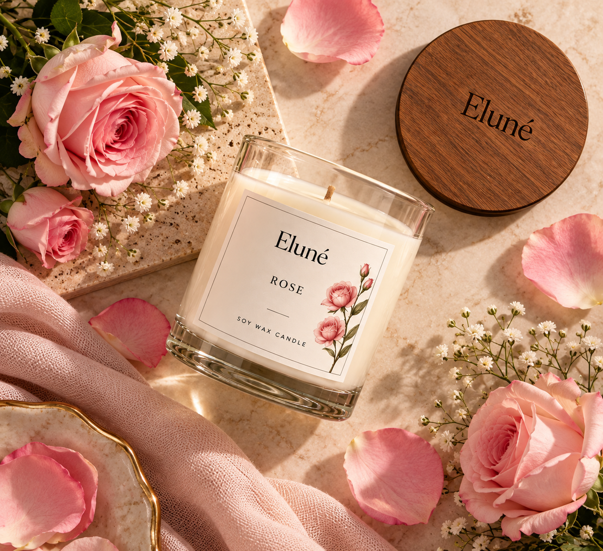 Rose Scented Candle