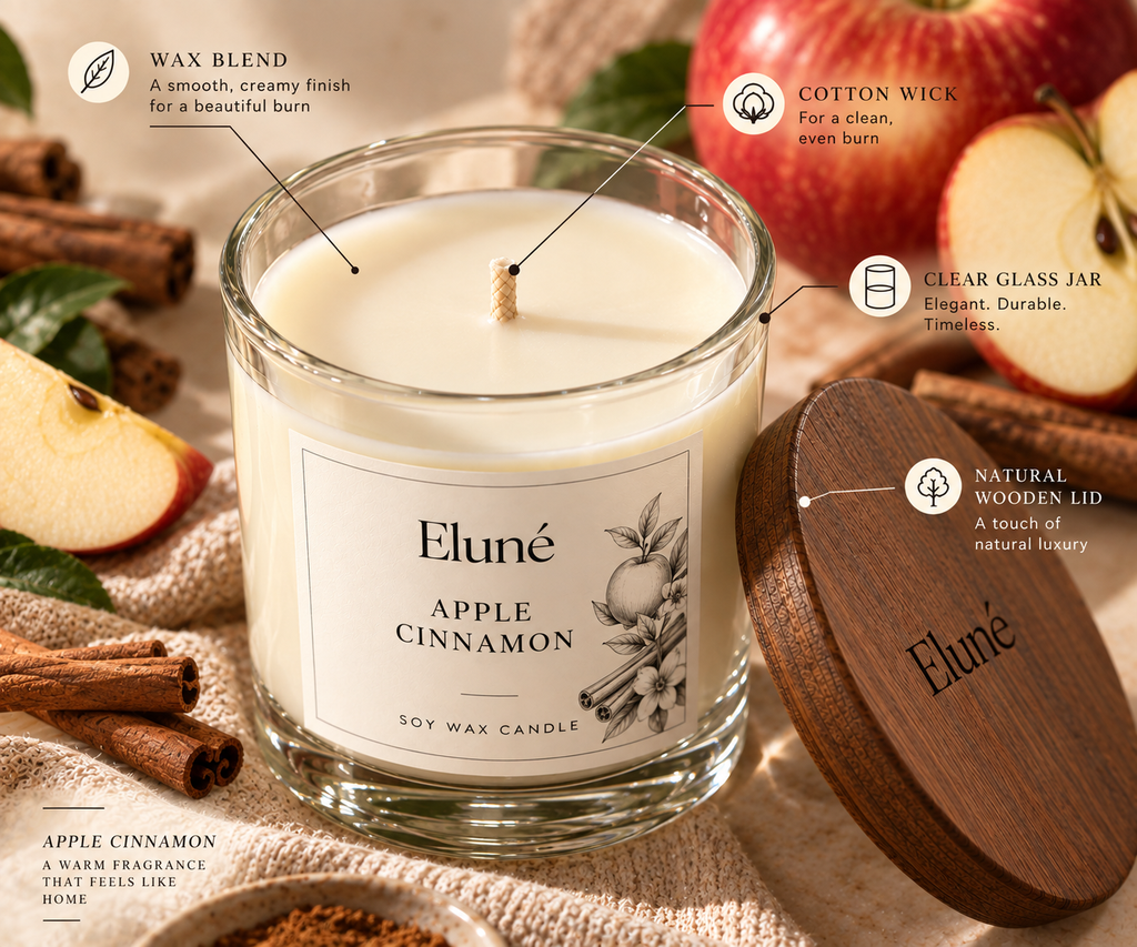 Apple Cinnamon Scented Candle
