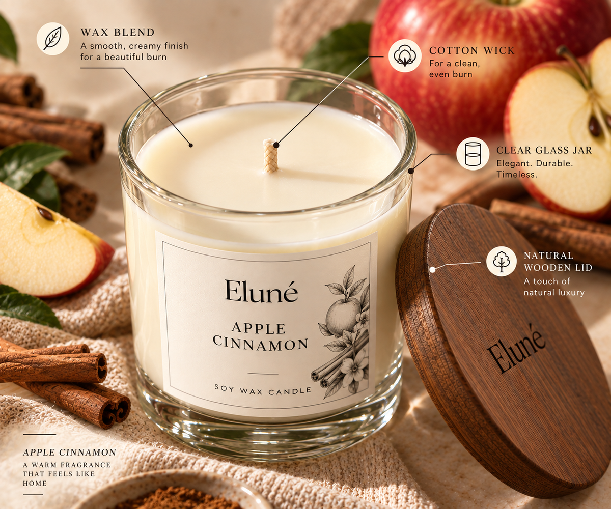 Apple Cinnamon Scented Candle