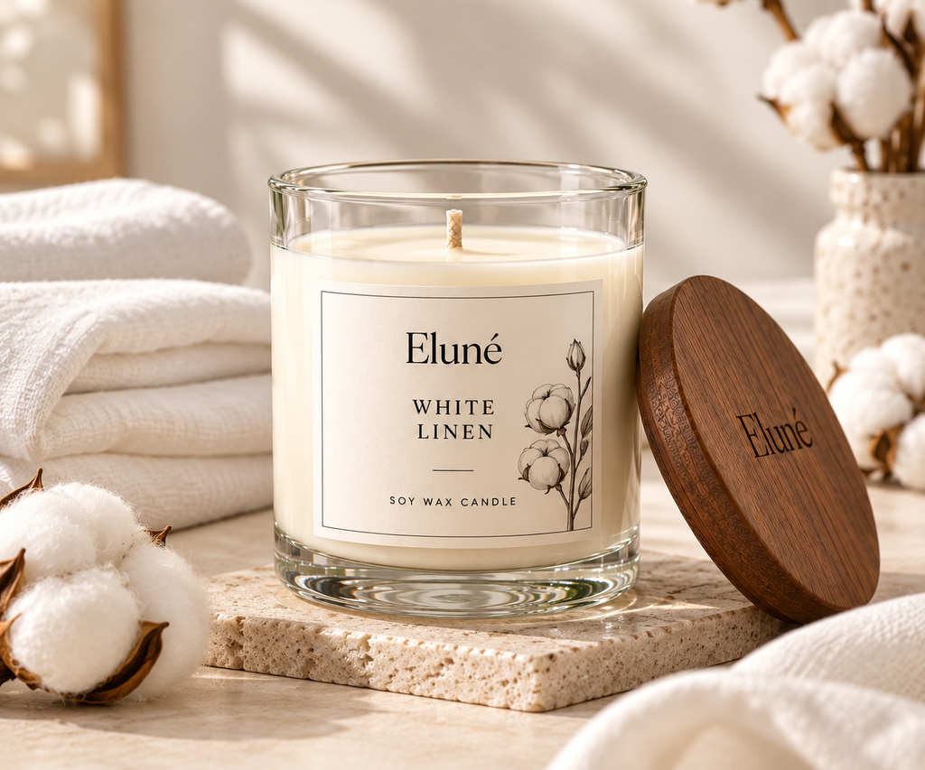 White Linen Scented Candle