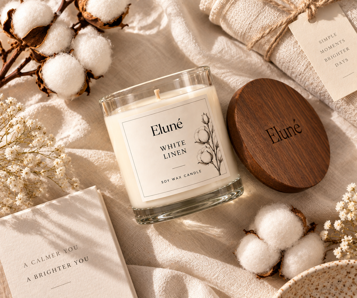 White Linen Scented Candle