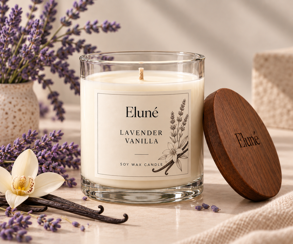 Lavender Vanilla Scented Candle