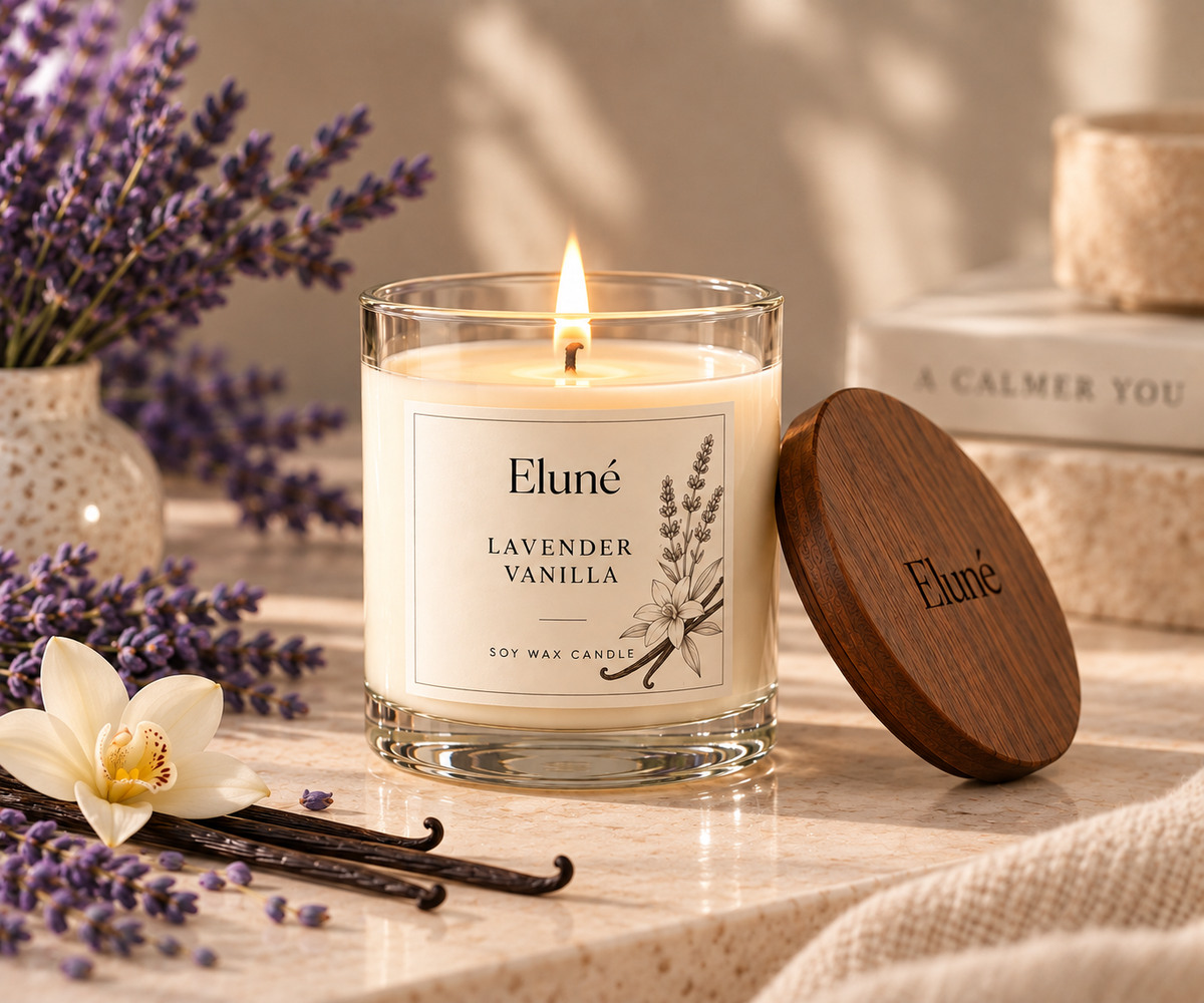 Lavender Vanilla Scented Candle
