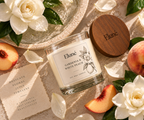 Gardenia & White Peach Scented Candle