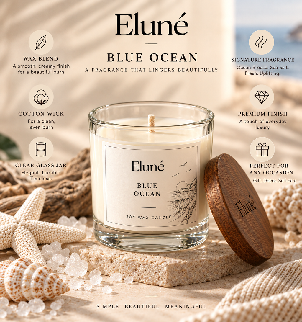 Blue Ocean Scented Candle