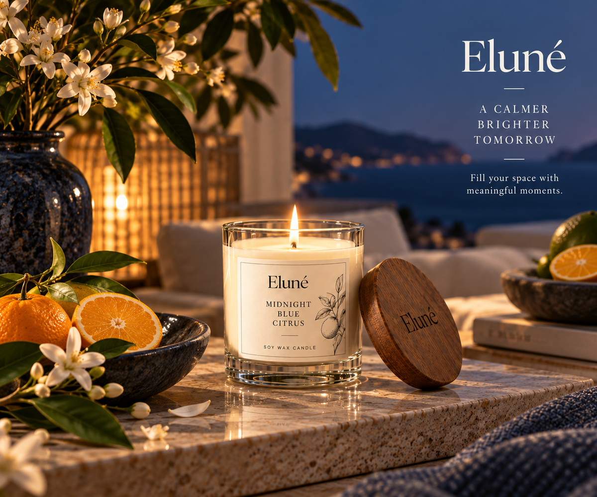 Midnight Blue Citrus Scented Candle