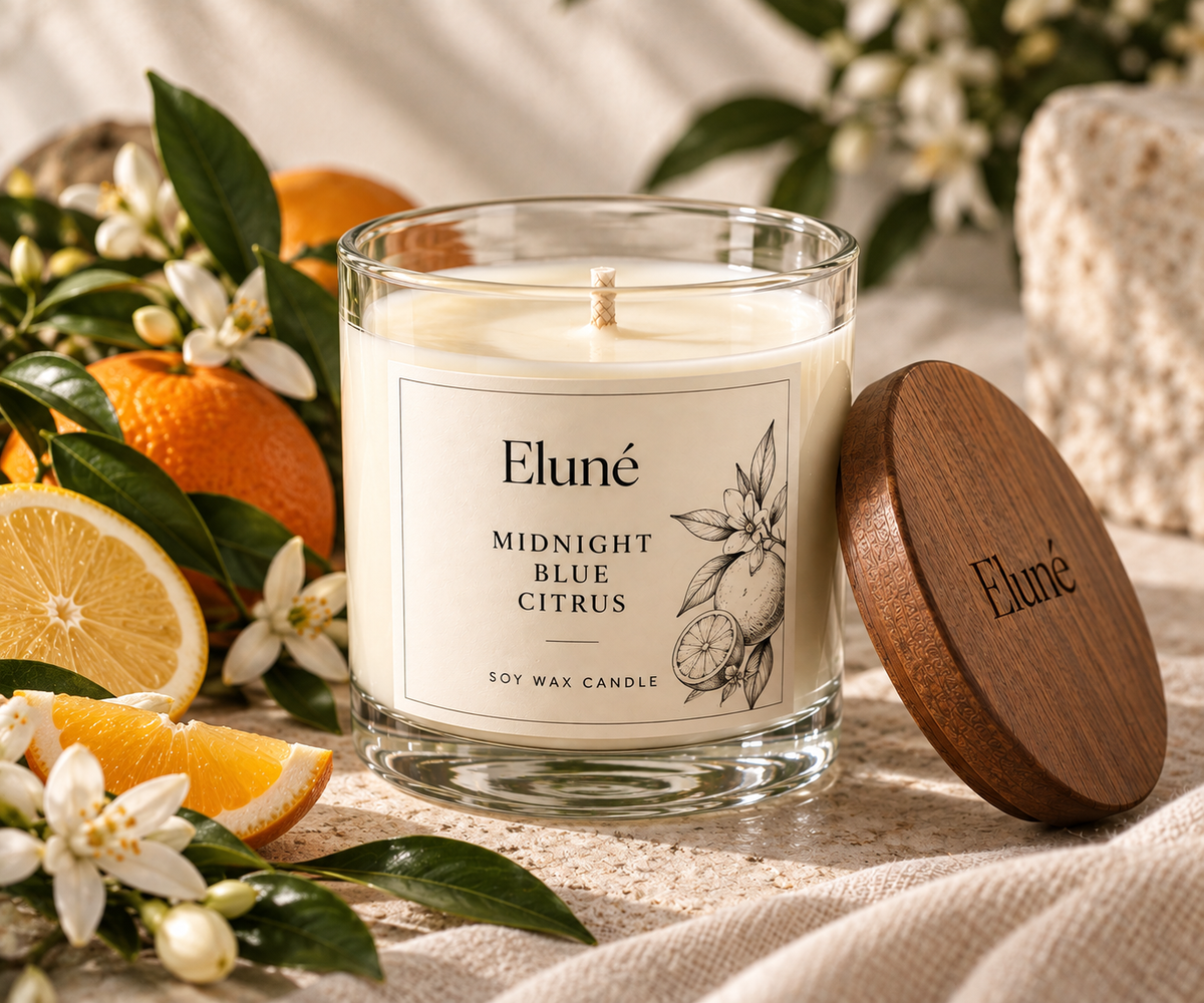 Midnight Blue Citrus Scented Candle