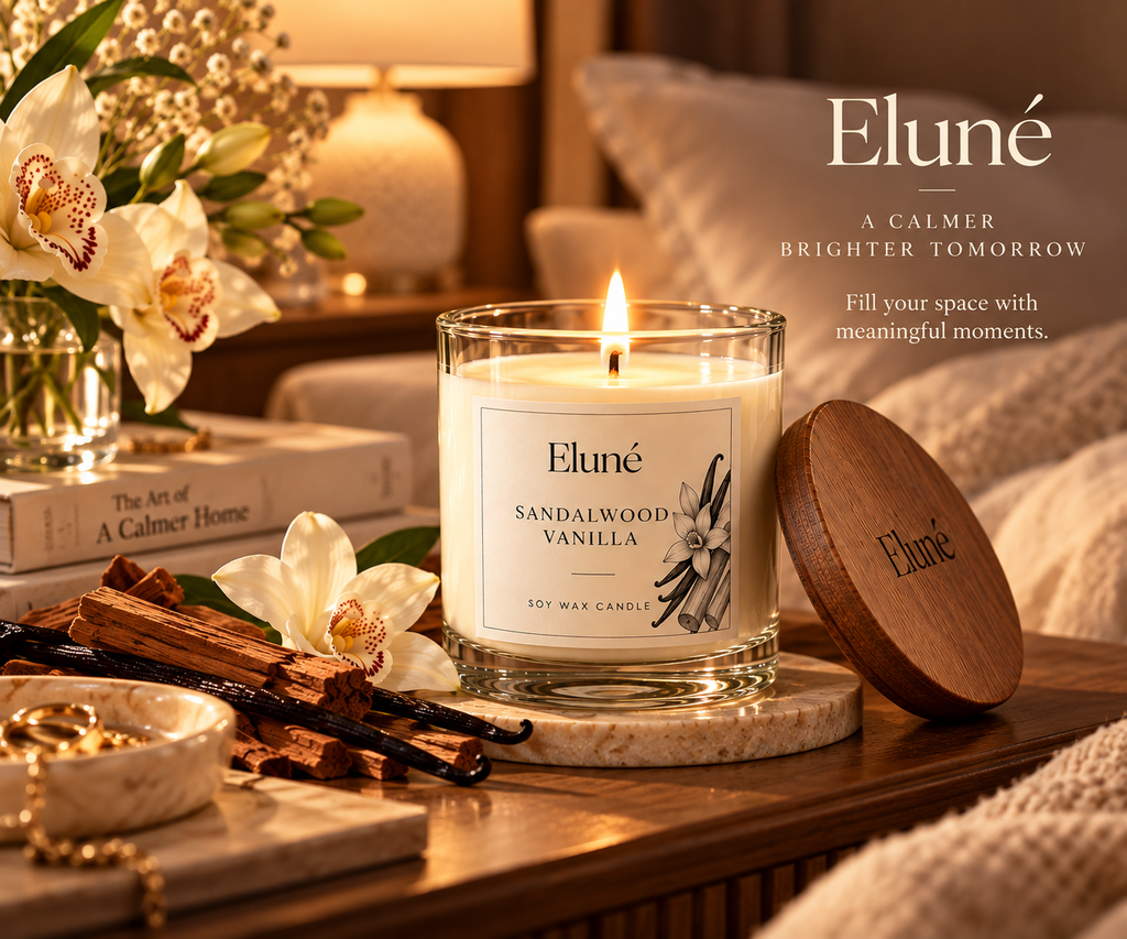 Sandalwood Vanilla Scented Candle