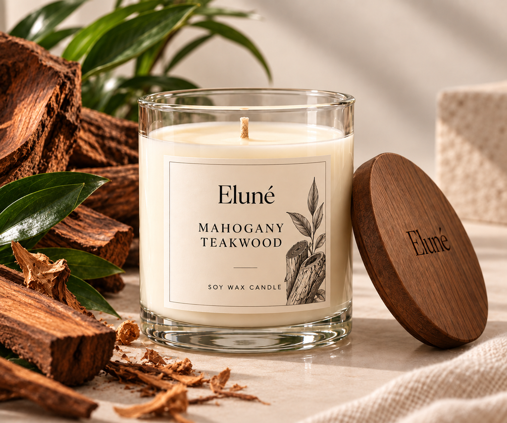 Mahogany Teakwood Scented Candle