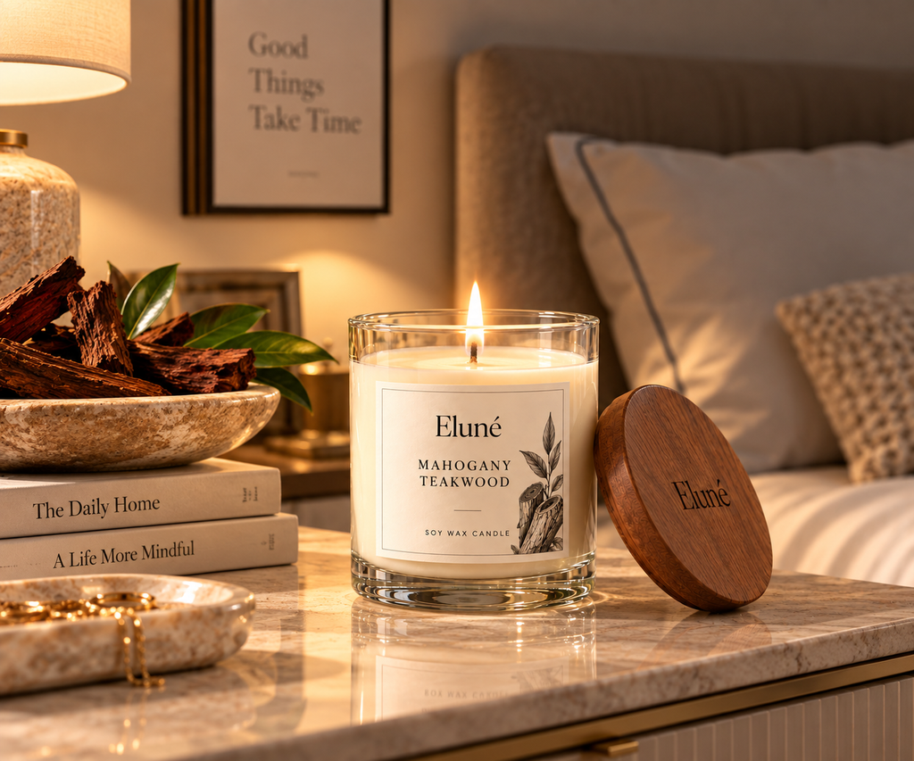 Mahogany Teakwood Scented Candle