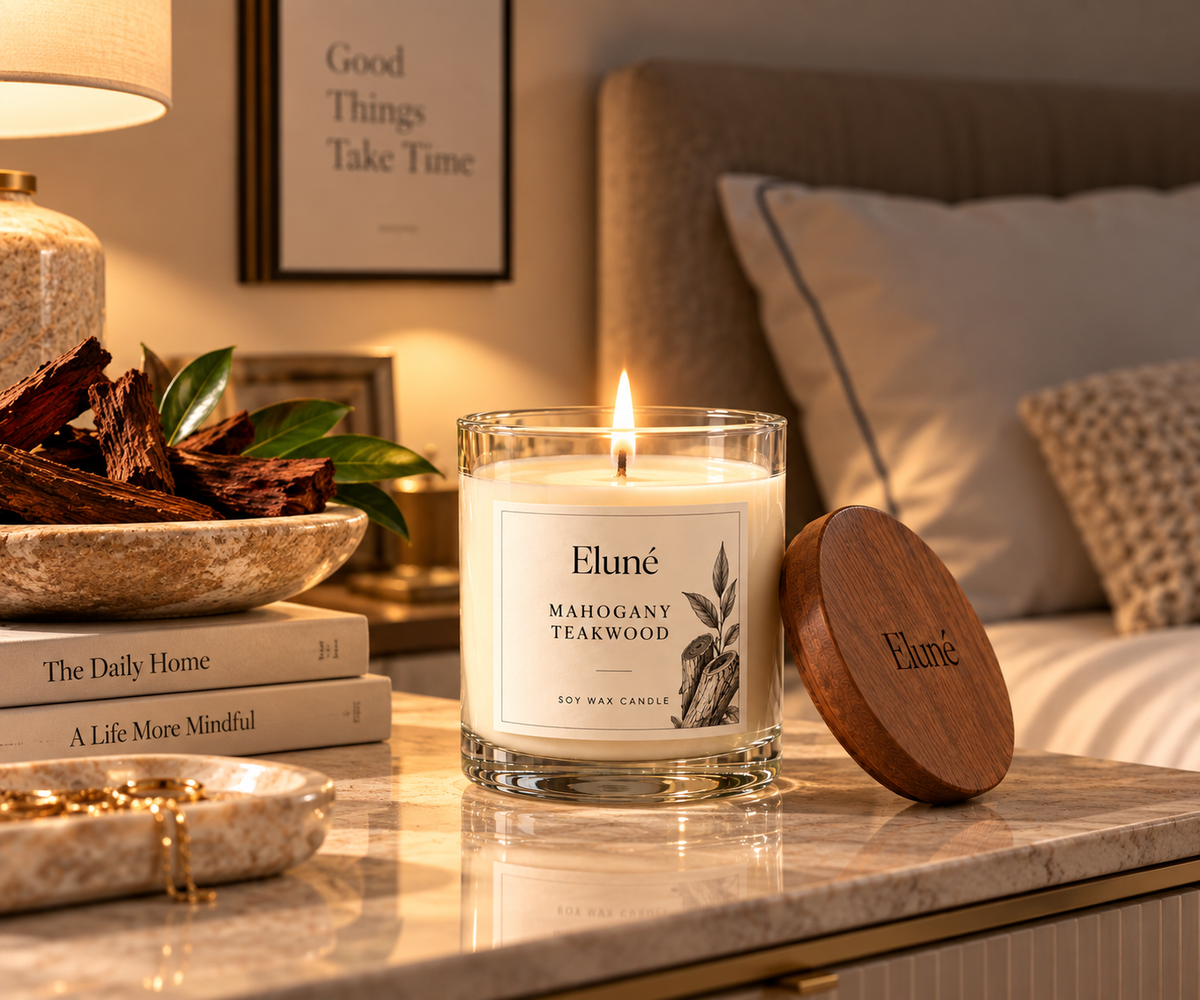 Mahogany Teakwood Scented Candle