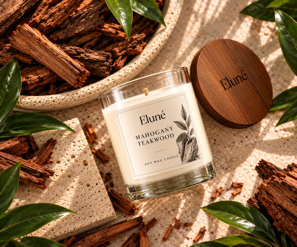 Mahogany Teakwood Scented Candle