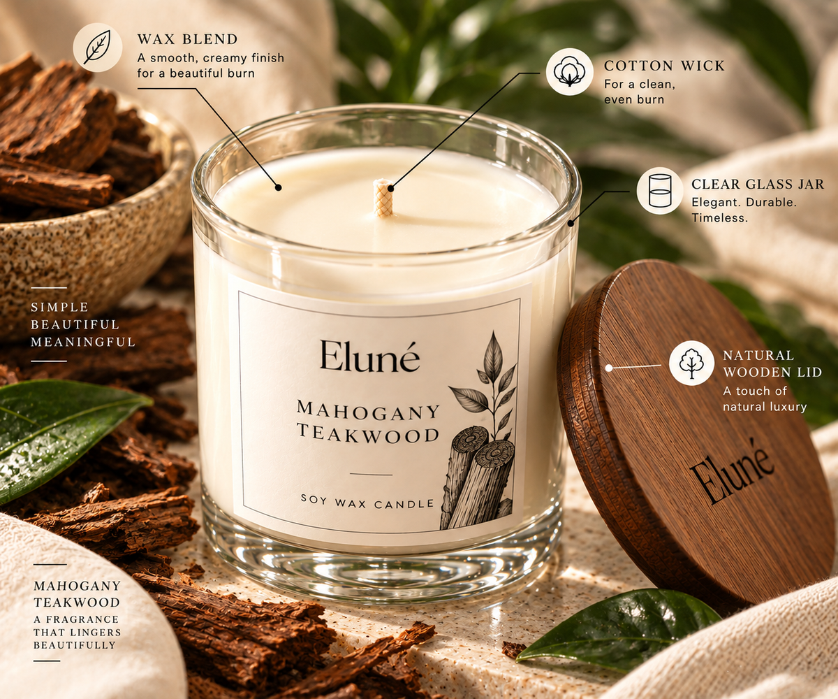 Mahogany Teakwood Scented Candle