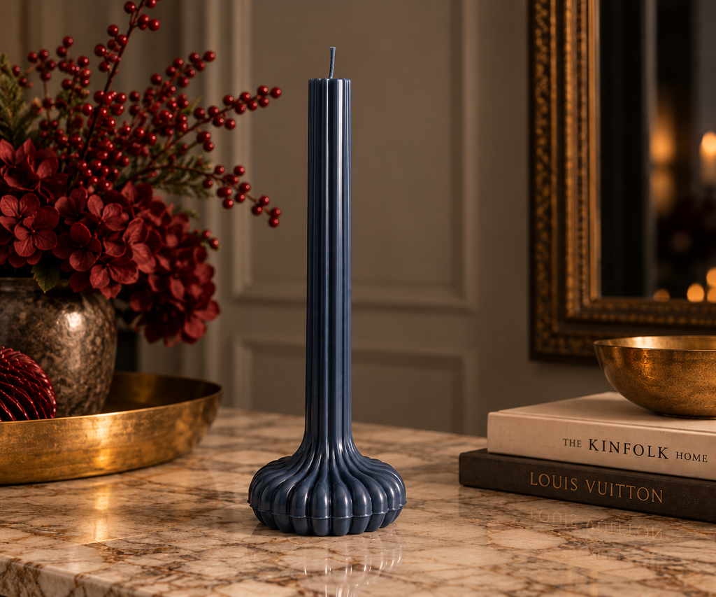 Fluted Pedestal Candle