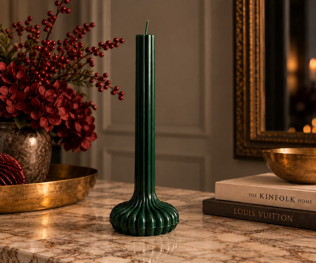 Fluted Pedestal Candle