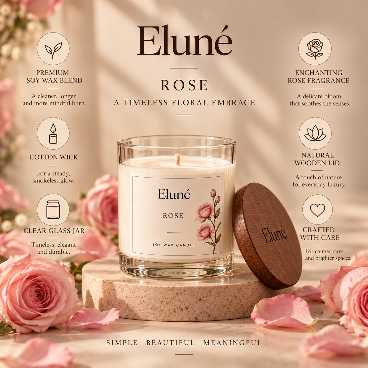 Rose Scented Candle