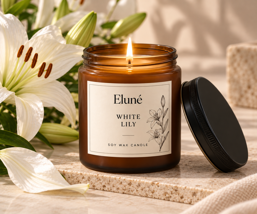 White Lily Scented Candle