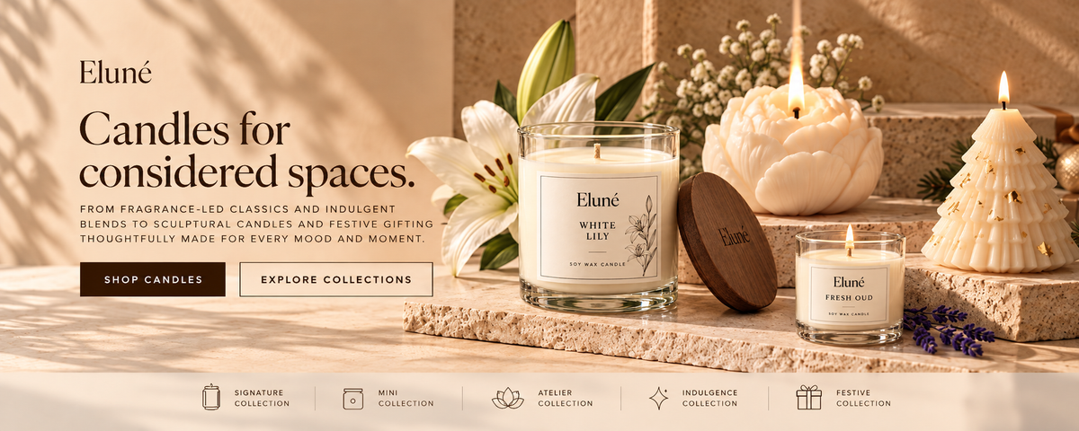 Merchandise Complement Scented Candles Online India | Luxury Candles | Eluné – Eluné